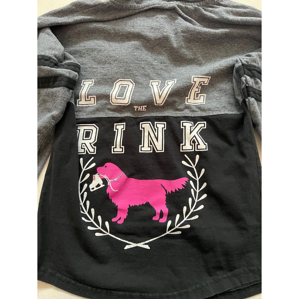 Boxercraft Pink Dog Graphic Hoodie Gray Black Long Sleeve Athletic Women's XS - Picture 12 of 15